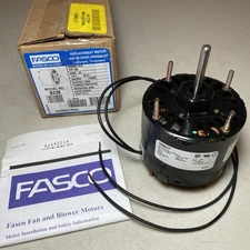 Fasco D228 Fan Blower Motor, 1/50 HP, 115VAC, 3,000 RPM, 3.3 Frame, NEW & TESTED