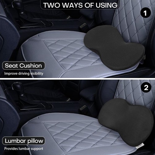 Car Seat Cushion for Driving, Wedge Memory Foam Seat Back Pad for Car Seat Dr... - Picture 3 of 9