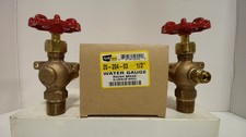 Apollo 20-204-03 Jauge d’Eau Bronze Industrielle 1/2" (Lot de 2) Neuf
