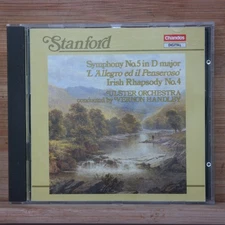 Stanford Symphony No.5 CD 1988 Ulster Orchestra Vernon Handley Classical Chandos