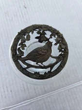 1993 Rawcliffe Pewter Potpourri Trinket Jar Partridge In A Pear Tree Anchor Hock
