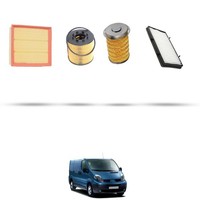Hoffcar Set Service - 4 Filter Kompatibel Mit Renault Trafic Ii 2.5 Dci 99Kw