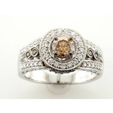 Le Vian 14K White Gold Ring for Women 1.36 cts White Chocolate Diamonds Size 7