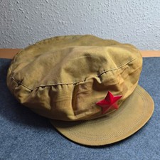 Chinesische (Milit&auml;r) Schirmm&uuml;tze Khaki roter Stern, Innenfutter Abzeichen