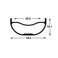 Stan's NoTubes Baron front wheel- 15mm hub-  26"- Wide- New!