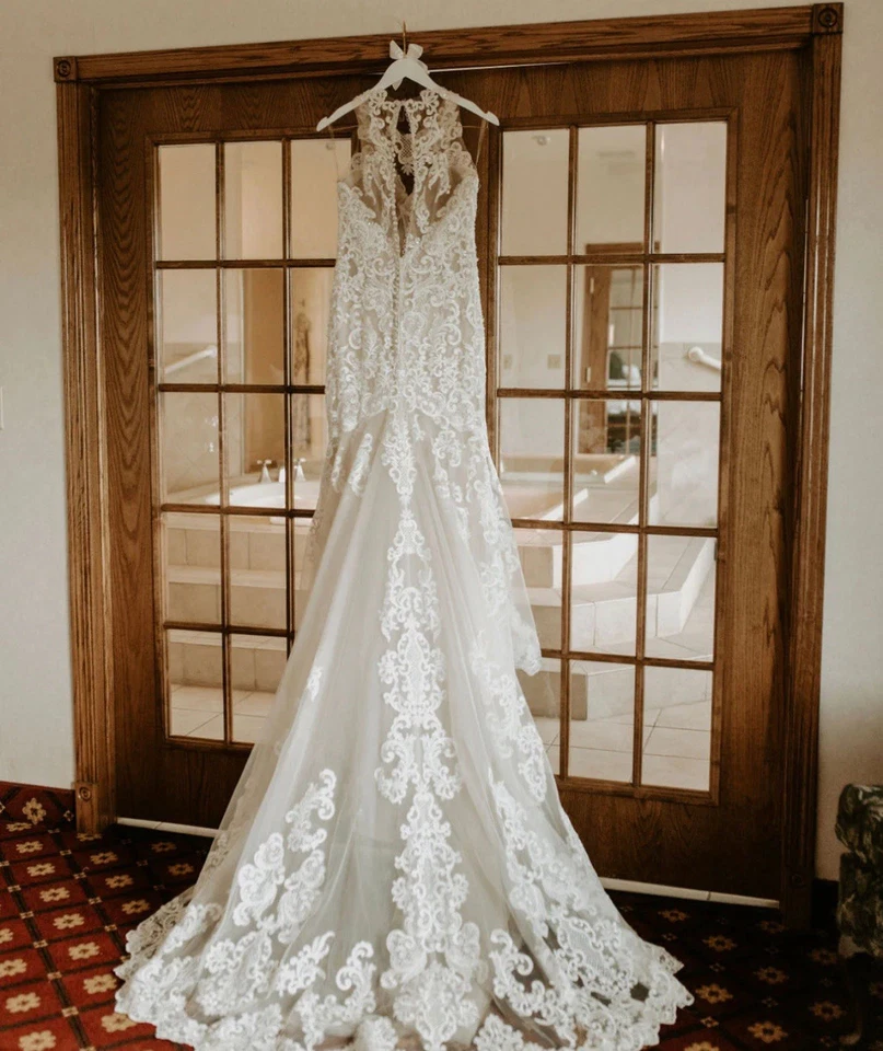 Mori Lee petronella 2024 size 8 wedding gown / dress Ivory - Image 2 of 4