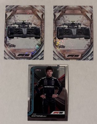 Kimi Antonelli 3 Card Lot #8 Base Portrait & 2x #D75-28 Diamond 75 Anniversary