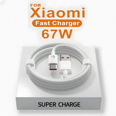 Xiaomi 67W USB Type-C Super Fast Charging Cable Quick Charge for Xiaomi Redmi