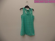 Xhilaration Girls Crochet Racerback Swimsuit cover up Small 6/6X Teal