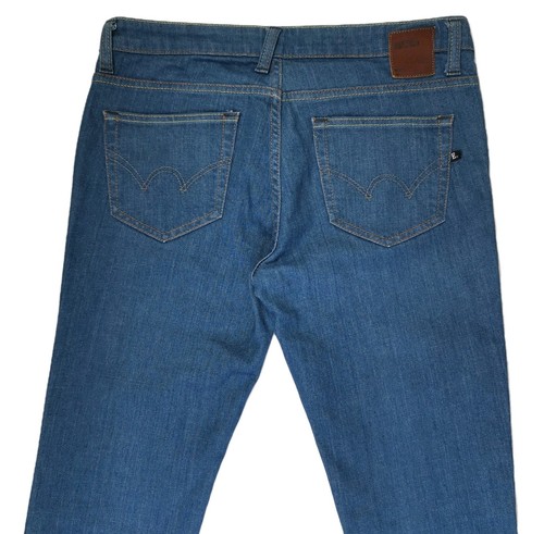 Edwin Women's Brooke Pant Lower Mid Rise Blue Denim Skinny Jeans Size 28 x 32/34 - Picture 7 of 13
