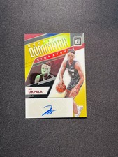 2019-20 Panini Donruss Optic KZ Okpala Rookie Dominator Auto Gold 10/10 RC XV44