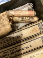 Early WWII US Jeep MB 12 Unit First Aid Kit Davis Complete* 1942-1943 6