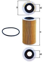 ÖLfilter Mahle Ox 370D Filtereinsatz FüR Volvo Ford V70 S80 S60 C30 XC70 XC90 2