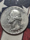 1945-D  Washington Quarter-Nice AU Coin- 90% Silver   "FREE SHIPPING"
