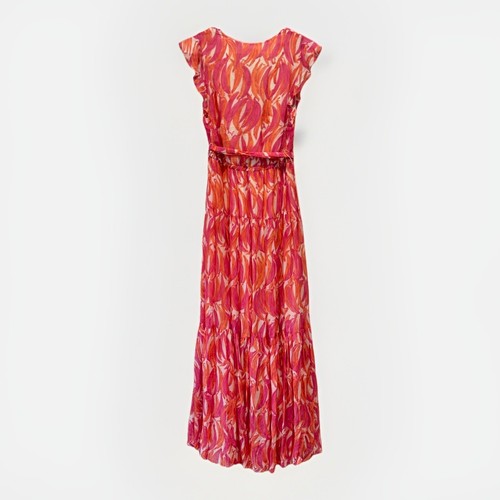 NEW $188 Maeve Banana Grove Dress Long Chiffon Romantic Summer Maxi Dress Sz 4 - Picture 9 of 10