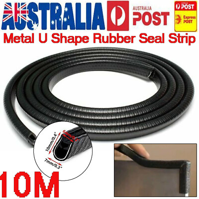 Garneck 10M/32ft Car Door Edge Guards Rubber U Shape Edge Trim Seal Strips Protector Car Door Edge Protection for Car Auto Vehicle