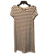 Ann Taylor Loft Short Sleeve Striped Casual Dress XS NWT