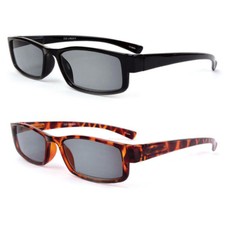 Classic Sun Readers Full Lens Spring Hinges Narrow Profile Reading Sunglasses