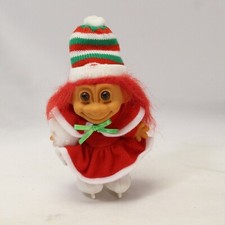 Russ Christmas Skater Troll Doll 5" Xmas