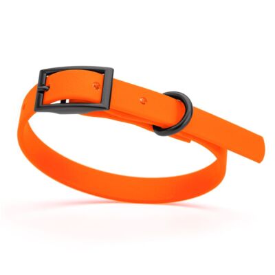 Dog Pet Waterproof Collar - W1/2'' x L9''-12'' - Hunter Orange
