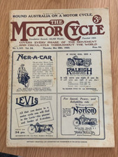 The Motor Cycle magazine  1925 Australian content