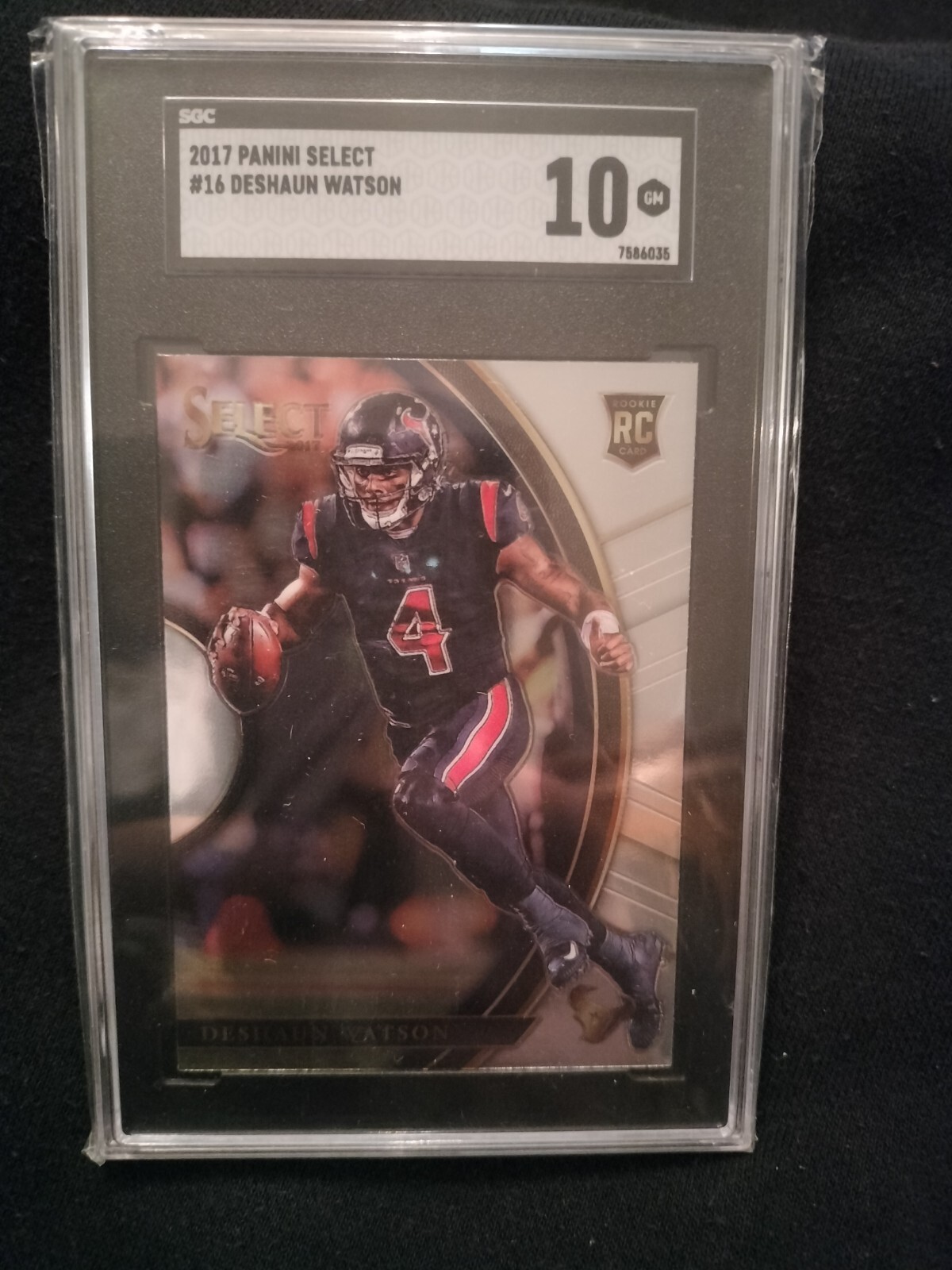 Deshaun Watson 2017 Panini Select Concourse #16 RC Rookie Card SGC 10 Gem Mint
