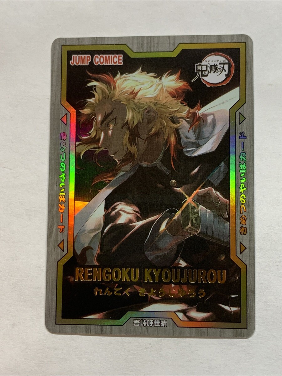 Rengoku Kyoujurou Demon Slayer Yugioh Field Center Foil Card Holo Doujin  Anime