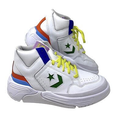 Converse Weapon CX High Top White Multi Leather Womens Size