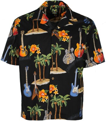 Benny's Guitars and Islands Men s Hawaiian Shirt