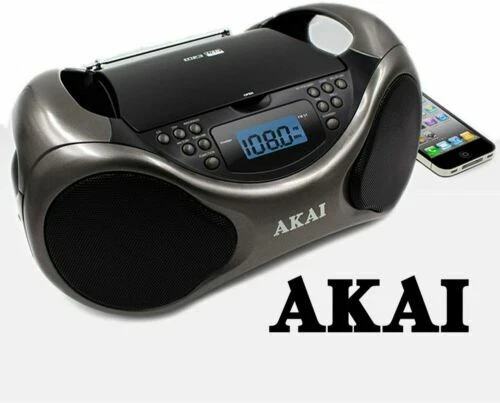 Akai Black Wireless Portable Stereos & Boomboxes