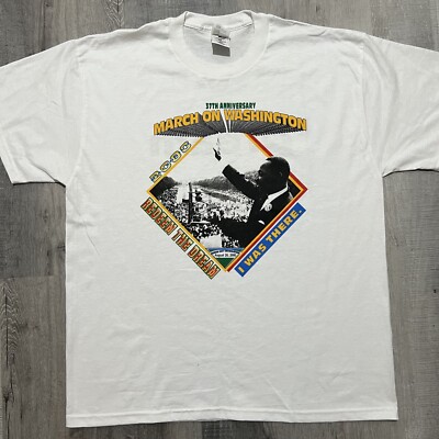 VTG Martin Luther King March On Washington 2000 MLK 37th Anniversary T Shirt XL