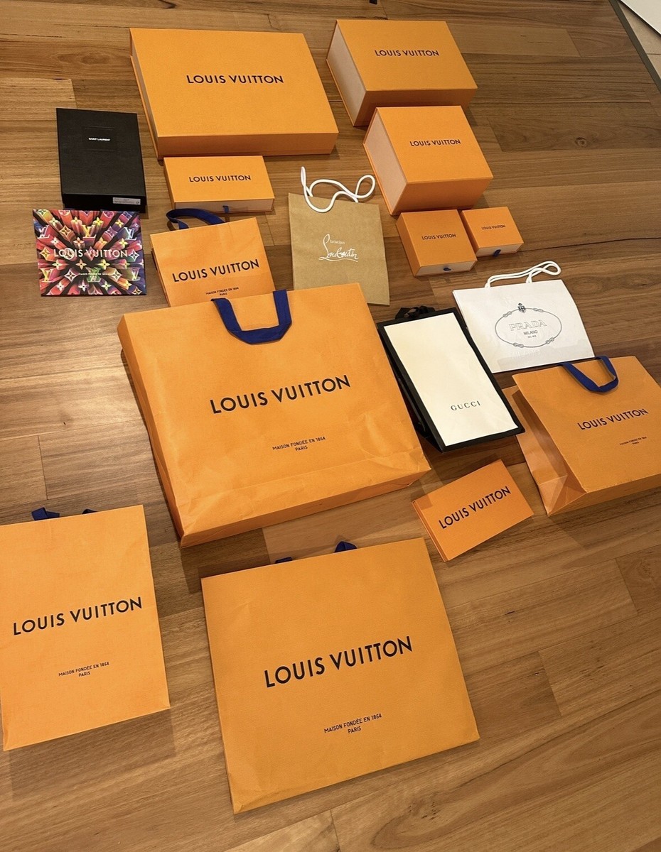 New Authentic Louis Vuitton Box Gift Bag Luxury Packaging Gucci