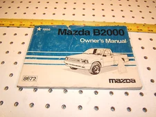 Mazda 1986 B2000 truck OEM owner's 1 manual,8672-EA-85E, Japan, Mazda B2000