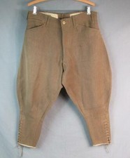 Vintage 1910s Wool Whipcord Riding Pants WWI Military Breeches Calvary Antique