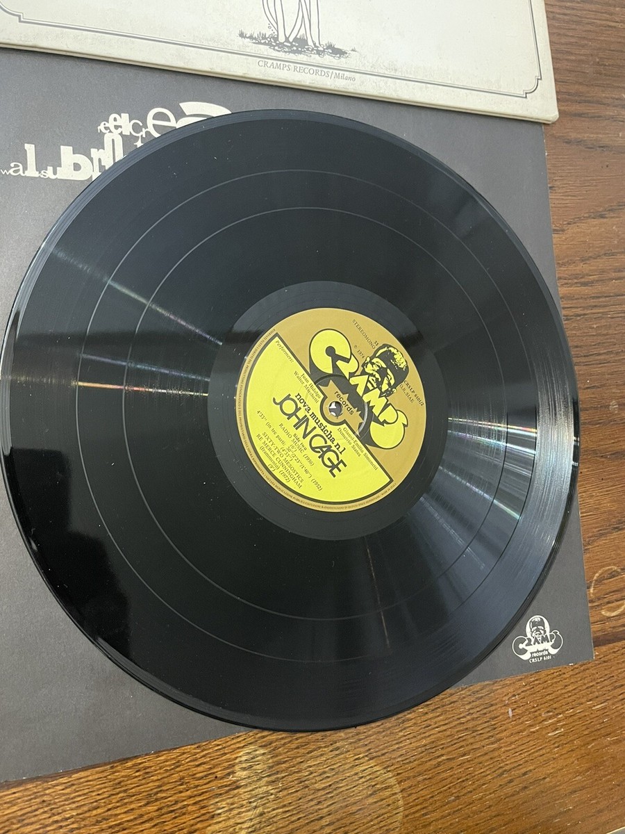 John Cage Rare Vinyl LP 1974 STEREO Mono Nova Musicha No.1 Cramps