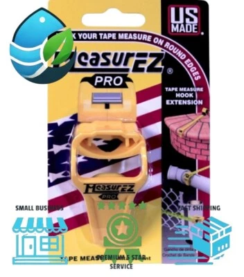 MEASUREEZ Tape Measure Adapter Extension Hook - PRO Contractor Framing, Pipe, Landscape