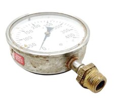 ASHCROFT 1008 Pressure Gauge 0-400PSI Range Steel/Glass Construction