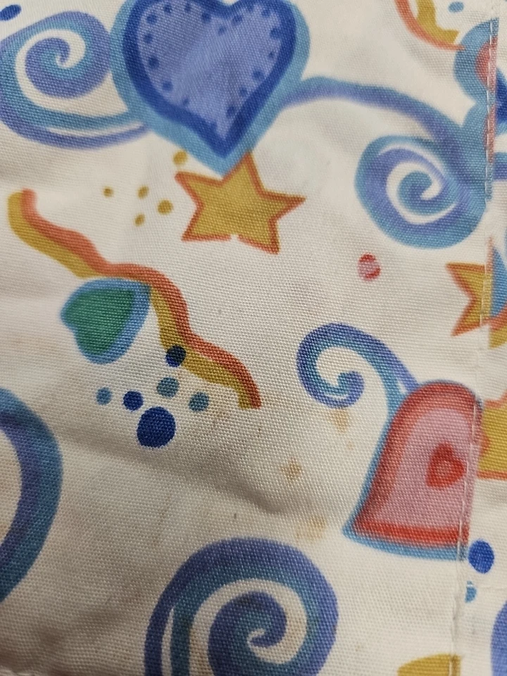 Natural Uniform Women's White Heart Print Scrub Top Size S - Image 4 of 4