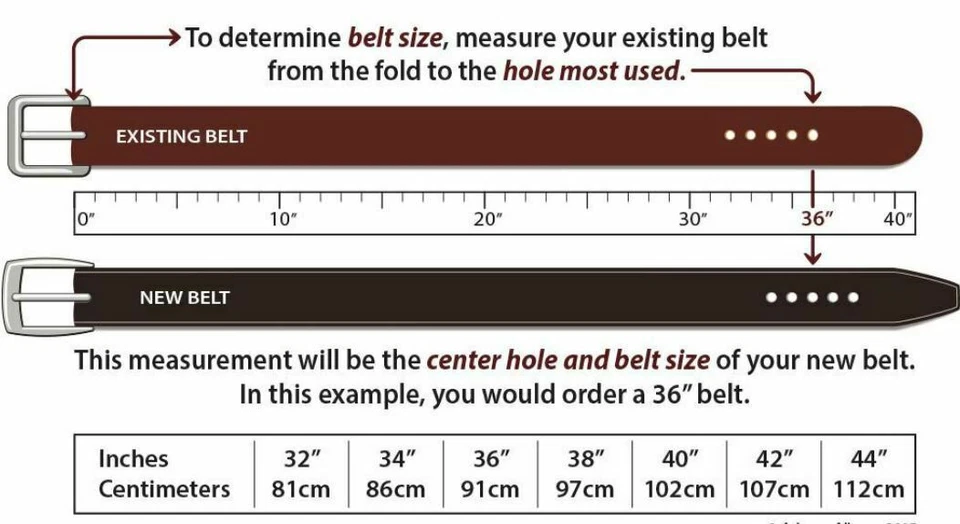 Cinturón de cuero 100% cuero - Cinturón de cuero genuino, cinturón de pistola. Hecho a mano Foto 4 de 4