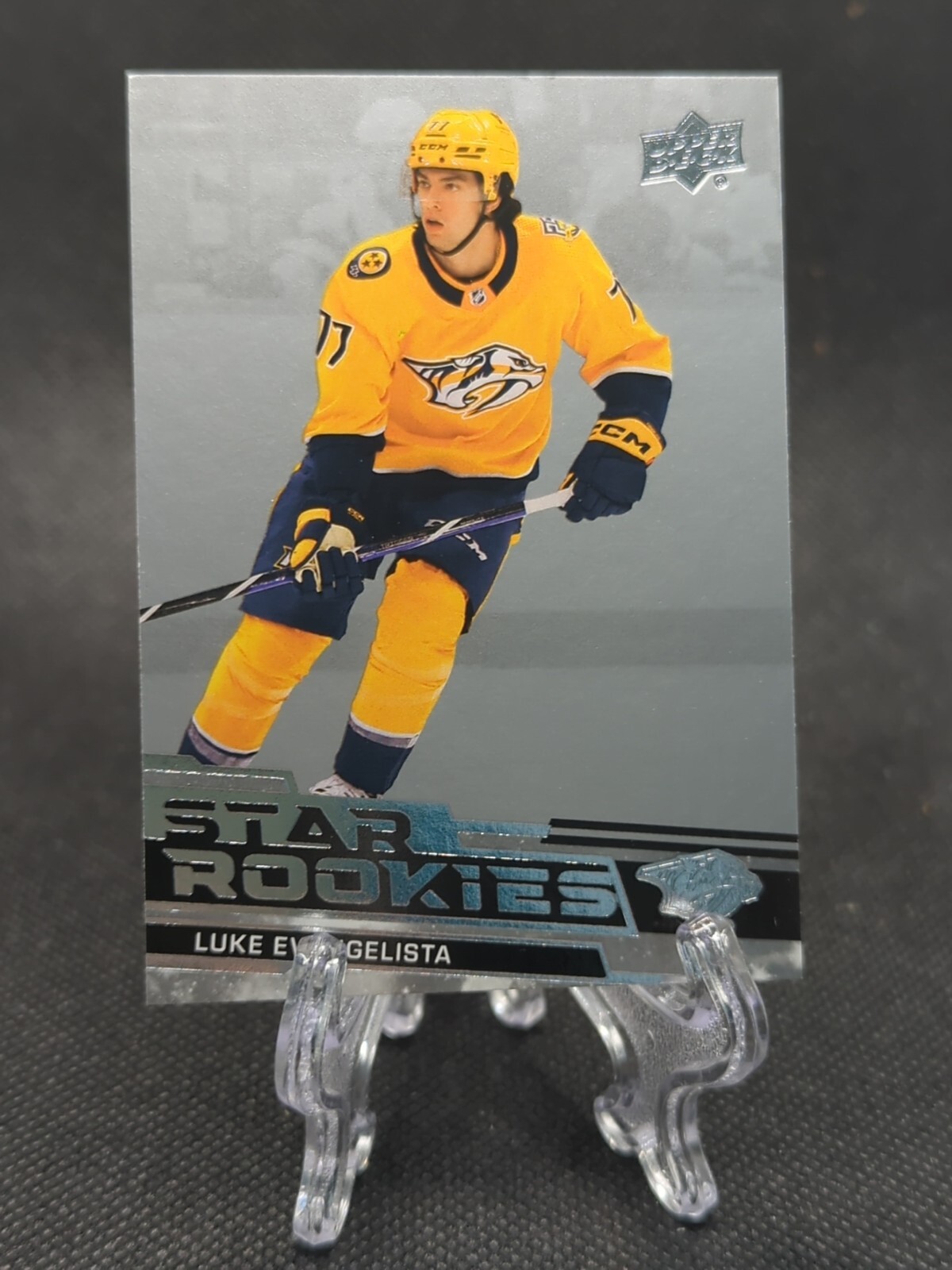 2023-24 Upper Deck Star Rookies #5 Luke Evangelista RC Nashville Predators