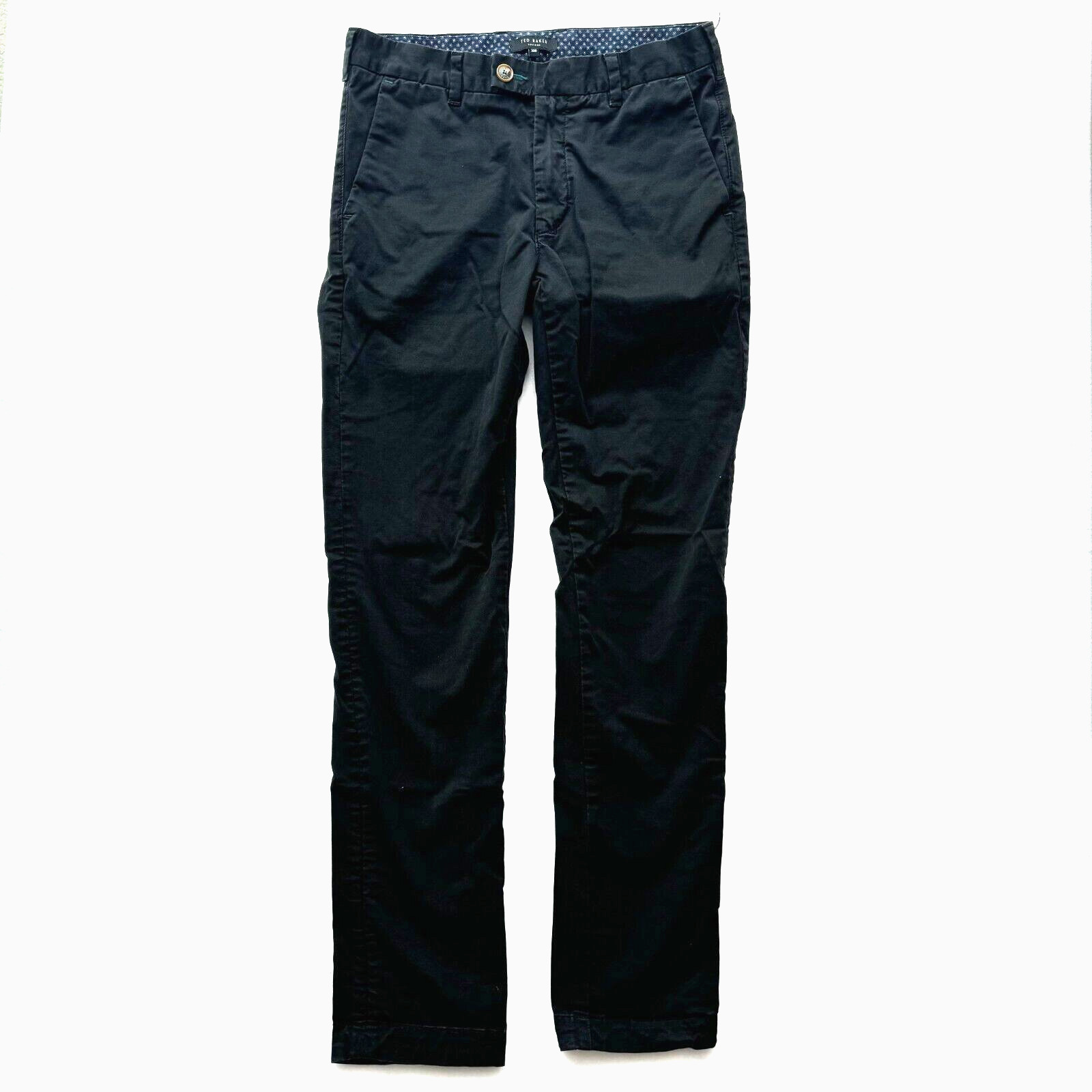 Ted Baker London Men's Size 30R Black Chino Pants Casual Relaxed