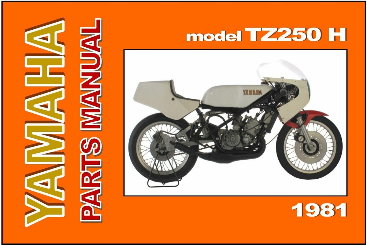 YAMAHA TZ500J (5Y9) パーツカタログ 1981年 YAMAHA Parts Manual TZ250 TZ250H 1981 Replacement Spares Catalog