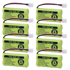 8X 2.4V 500mAh Cordless Home Phone Battery For AT T BT18433 Empire CPH-515D HOT