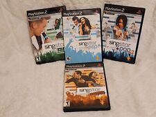 Singstar (Playstation 2 PS2) Games- Lot of 4 - 90s, pop, pop vol.2 and Amped