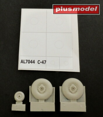 MW22 PLUSMODEL AL7044 C-47 SKYTRAIN WHEELS WITH COVER ACCESSORIES  1/72