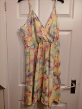 Shein 3XL floral Wrap Sundress sexy crossover wrap V neckline