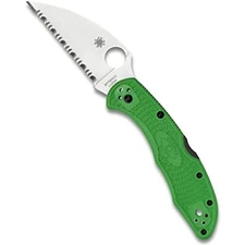 Spyderco Salt 2 Folding Knife with Wharncliffe LC200N Steel Blade, C88FSWCGR2