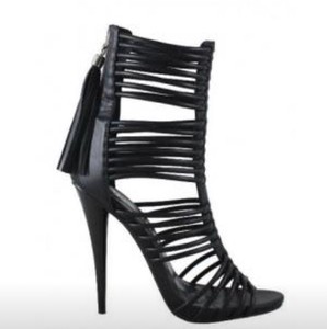 black gladiator heels