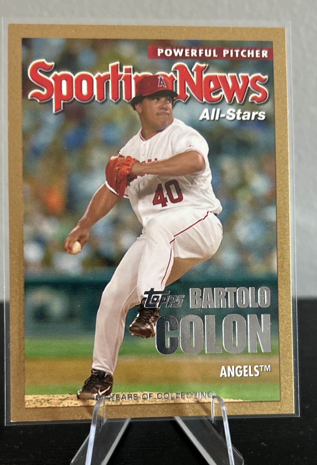 2005 Topps Updates & Highlights Sporting News All-Stars Bartolo Colon Gold /2005