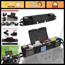 Foldable Universal Golf Cart Storage Basket Organizer - No-Drill Caddy for EZGO,